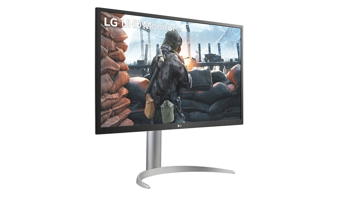 LG 27-tommers UHD 4K (3840x2160) IPS-skjerm med USB Type-C™, +30 graders visning fra siden, 27UP550P-W, thumbnail 4