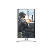 LG 27-tommers UHD 4K (3840x2160) IPS-skjerm med USB Type-C™, visningen foran av skjermen som dreies 90 grader i stående visning, 27UP550P-W, thumbnail 10