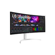 LG 39,7” Curved UltraWide™ 5K2K Nano IPS-skjerm, se i perspektiv, 40WP95CP-W, thumbnail 4