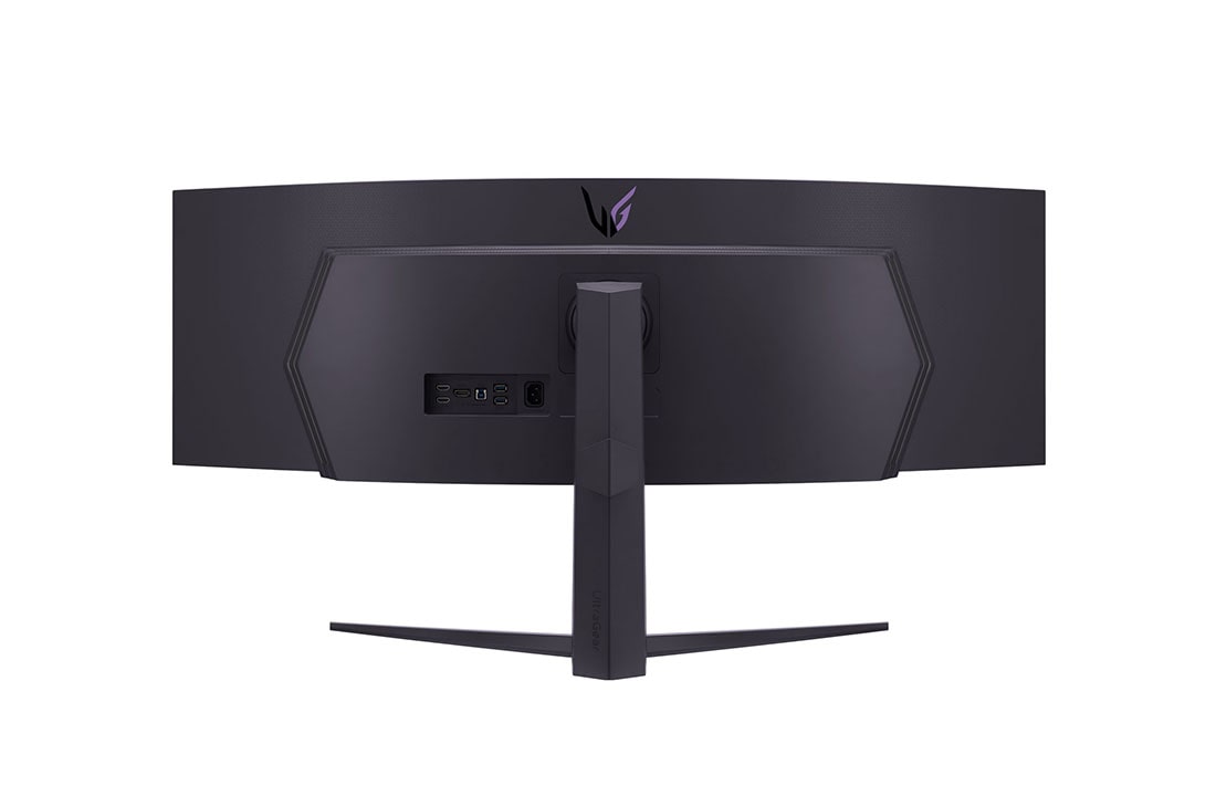LG 49” UltraGear™ 32:9 buet dobbel QHD-gamingskjerm med 240&nbsp;Hz oppdateringsfrekvens, visning bakfra, 49GR85DC-B, thumbnail 7