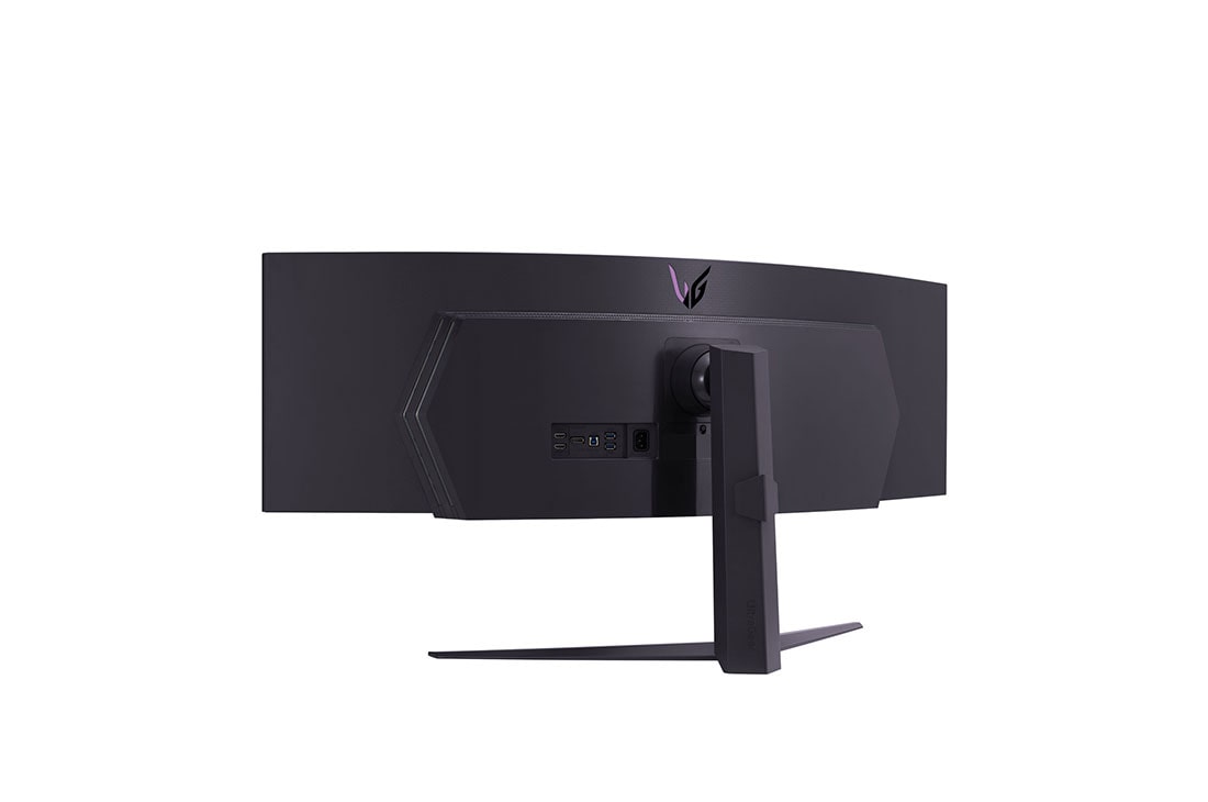 LG 49” UltraGear™ 32:9 buet dobbel QHD-gamingskjerm med 240&nbsp;Hz oppdateringsfrekvens, visning sett bakfra, 49GR85DC-B, thumbnail 9