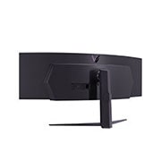 LG 49” UltraGear™ 32:9 buet dobbel QHD-gamingskjerm med 240&nbsp;Hz oppdateringsfrekvens, visning sett bakfra, 49GR85DC-B, thumbnail 9