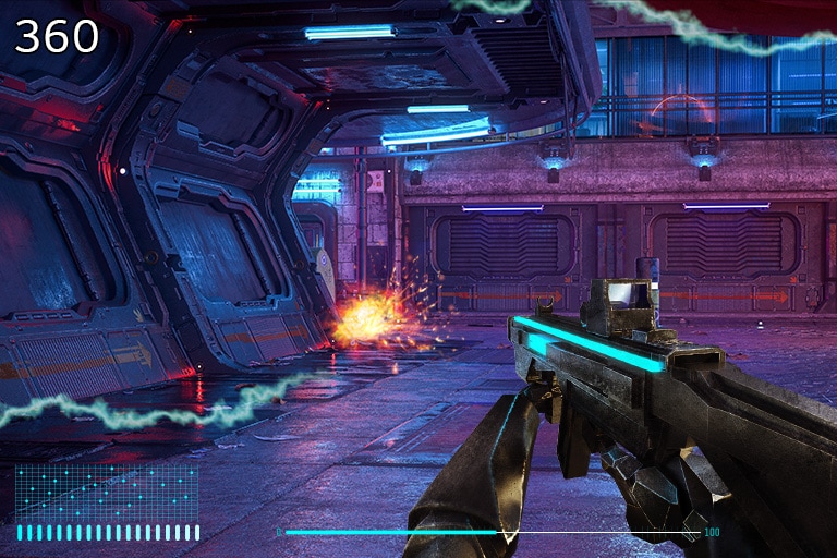 Vis FPS Counter i et hjørne av skjermen.