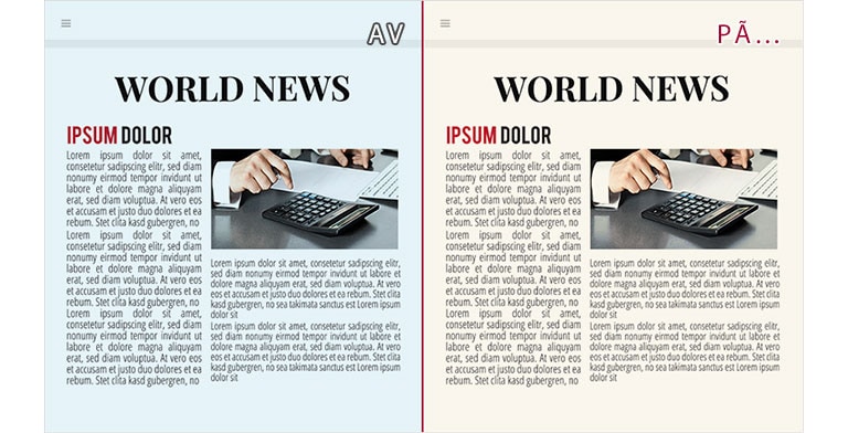 Lesemodus: Mindre blått, forbedret visuell kontroll