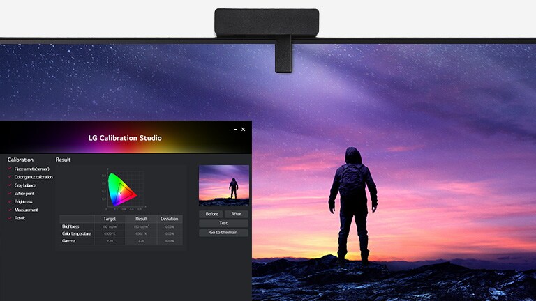 Avtakbar automatisk selvfargekalibreringssensor