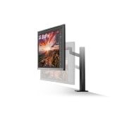 LG 31,5 “ UHD 4K Ergo IPS-skjerm med USB type C™, Närbild från sidan, 32UN880P-B, thumbnail 4