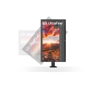 LG 31,5 “ UHD 4K Ergo IPS-skjerm med USB type C™, Sidobildskärm lutad uppåt, 32UN880P-B, thumbnail 7