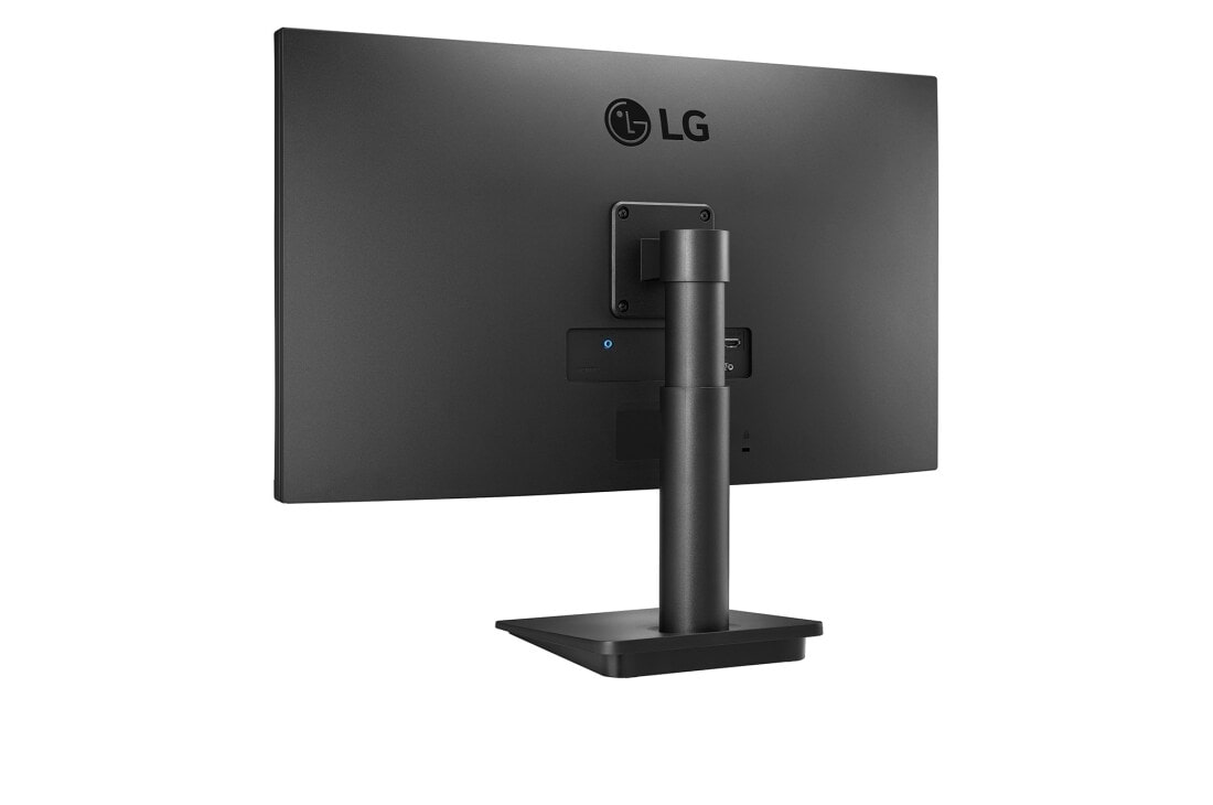 LG 27'' IPS Full HD-skjerm med tresidig tilnærmet rammeløst design, visning sett bakfra, 27MP450P-B, thumbnail 7
