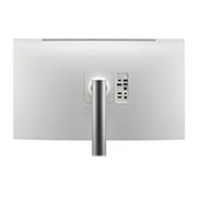 LG 31,5'' UHD 4K Nano IPS Black-skjermen med automatisk selvkalibrering, nærbilde av innganger, 32UQ85R-W, thumbnail 8