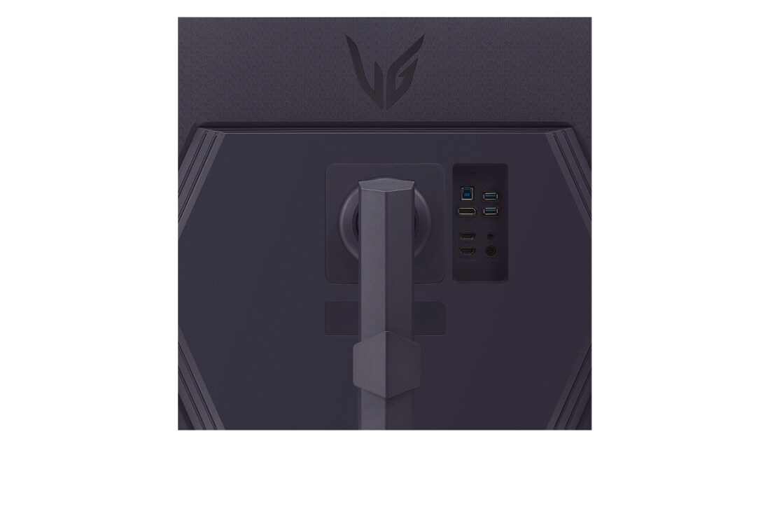 LG 32” UltraGear™ QHD Nano IPS 180Hz gaming monitor | 1ms (GtG), HDR10, nærbilde av innganger, 32GS85Q-B, thumbnail 8