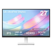 LG 27'' 4K UHD UltraFine™ IPS-skjerm, visning forfra, 27US500, thumbnail 1