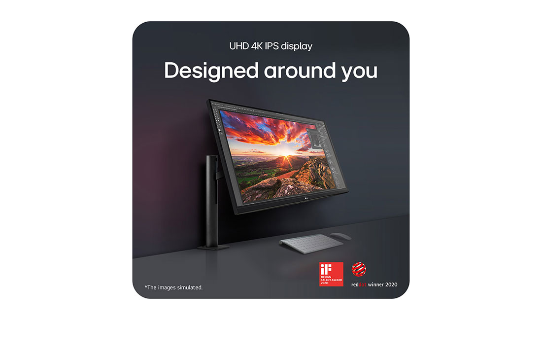 LG 31,5'' UHD 4K Ergo IPS-skjerm med USB-C, USP designed around you, 32UN880K-B, thumbnail 16
