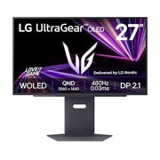 LG UltraGear™ 27-tommers OLED 480 Hz QHD-spillskjerm | 0,03 ms (GtG), DP 2.1, DisplayHDR True Black 400 , ni xi, 27GX790A-B, thumbnail 1