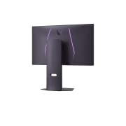 LG UltraGear™ 27-tommers 240 Hz UHD 4K Nano IPS Black spillskjerm | 1 ms (GtG), DP 2.1, DisplayHDR 600, visning bakfra av skjermen med opplyste LED-detaljer, 27G850A-B, thumbnail 8