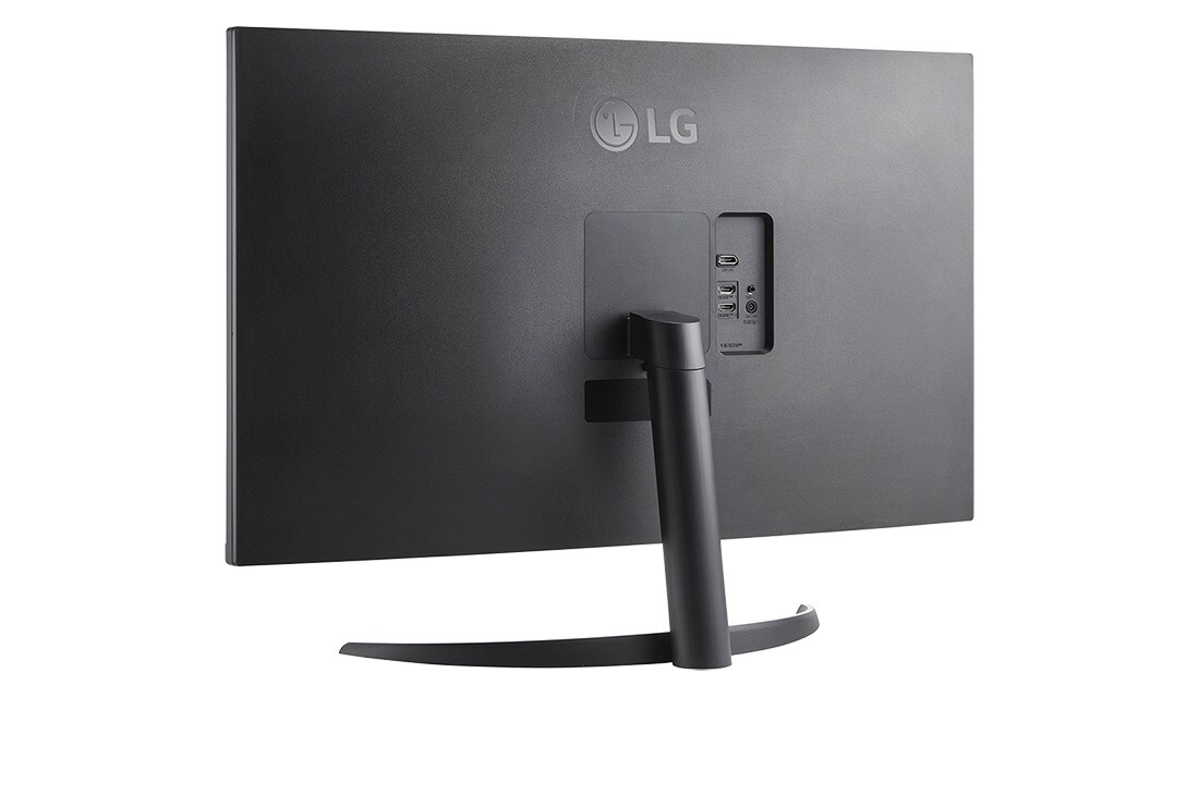 LG 31,5'' UltraFine 4K HDR-skjerm, visning i perspektiv bakfra, 32UR500K-B, thumbnail 5