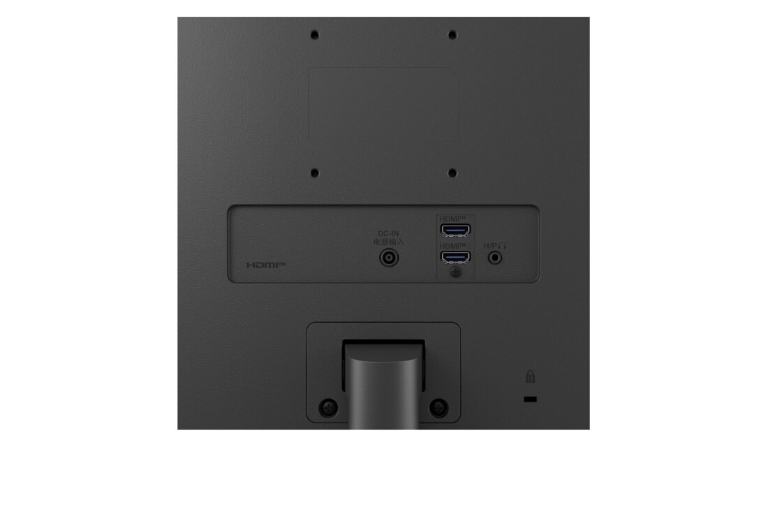 LG 24'' IPS Full HD-monitor, nærbilde av innganger, 24BA400-B, thumbnail 8