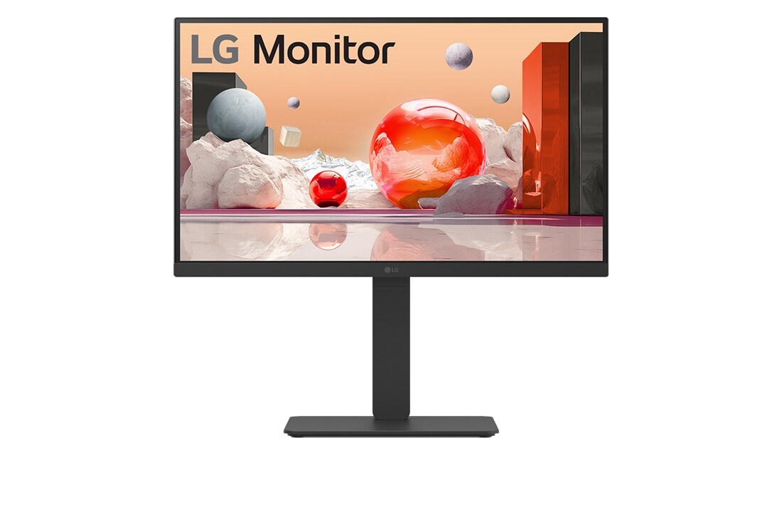 LG 24'' Full HD IPS-skjerm med innebygd FHD-webkamera og USB Type-C™, +15 graders visning fra siden, 24BA850-B, thumbnail 2
