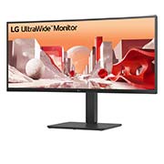 LG 34'' UltraWide QHD buet IPS-skjerm med innebygd FHD-webkamera og USB Type-C™, -15 graders visning fra siden, 34BA85QE-B, thumbnail 4