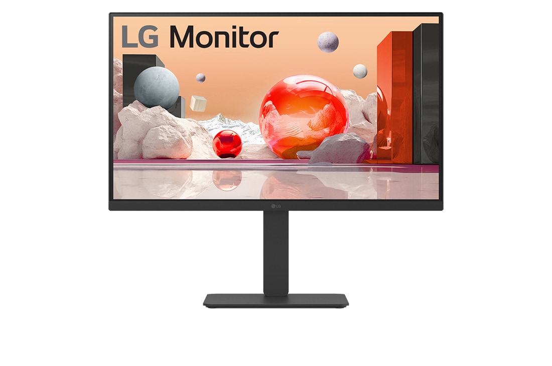 LG 27'' Full HD IPS-skjerm med innebygd FHD-webkamera og USB Type-C™, visning forfra, 27BA850-B, thumbnail 2