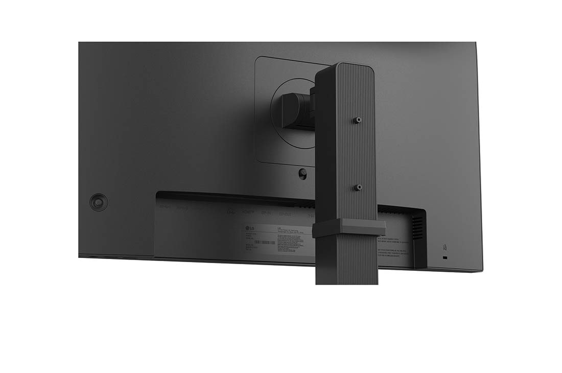 LG 24” Full HD IPS-skjerm med USB Type-C™, nærbilde av baksiden, 24BA650-B, thumbnail 9