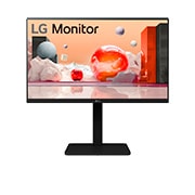 LG 24” Full HD IPS-skjerm, visning forfra, 24BA560-B, thumbnail 1