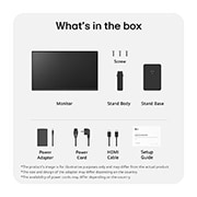 LG 23,8” QHD IPS-skjerm med USB-C, what's in the box, 24U631A-B, thumbnail 12