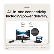 LG 27” QHD IPS-skjerm med USB-C, USB-c, 27U631A-B, thumbnail 14