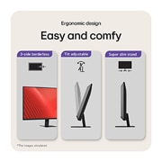 LG 31,5” QHD IPS-skjerm med USB-C, easy and comfy, 32U631A-B, thumbnail 17