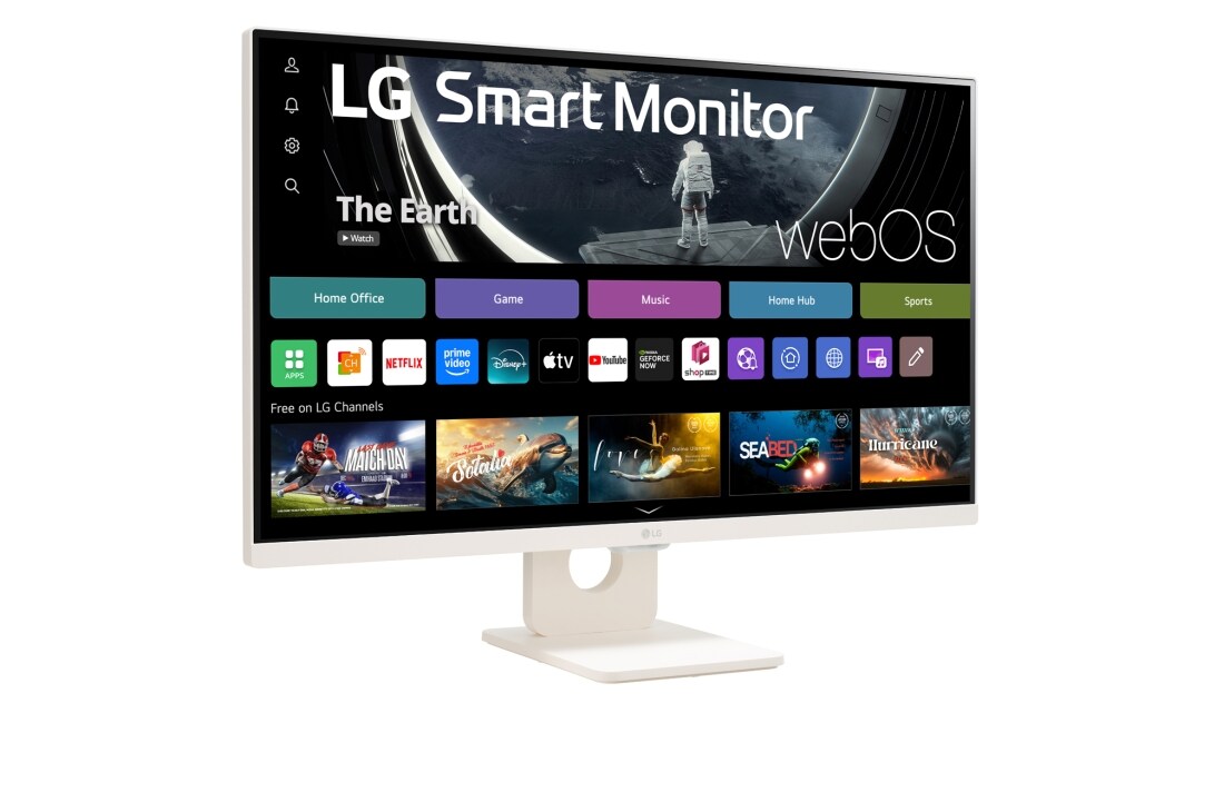 LG 27'' MyView Full HD IPS Smart-skjerm med webOS, +15 graders visning fra siden, 27U511SA-W, thumbnail 4