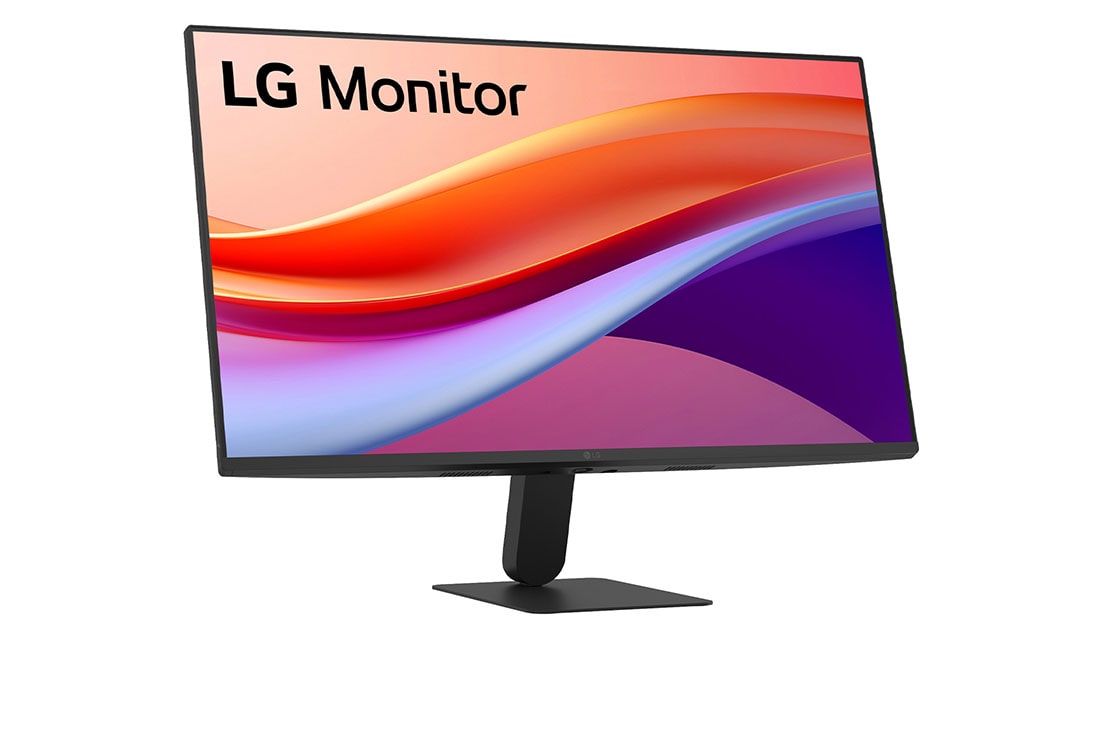 LG 27'' IPS Full HD-skjerm med 120 Hz, nesten rammefritt design, sRGB 99 % (Typ.), HDR10 og 1 ms MBR, perspective view, 27U411A-B, thumbnail 4