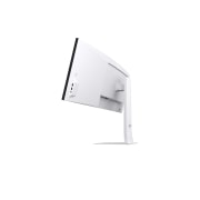 LG 49'' UltraWide Dual QHD (5120x1440) buet Nano IPS-skjerm med 144 Hz, Vinklet sidevisning bakfra, 49U950A-W, thumbnail 7