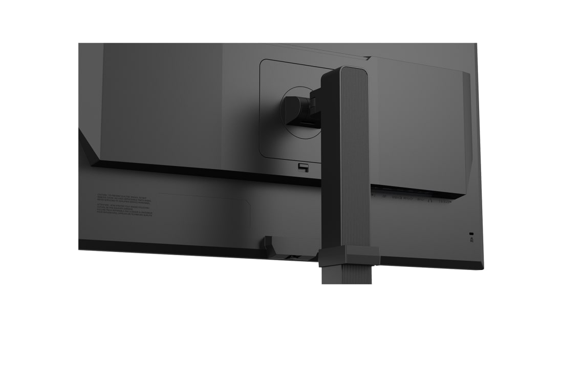 LG 27'' UltraGear™ 300Hz QHD IPS-spelskärm | DCI-P3 95 % (Typ.), VESA DisplayHDR™ 400, 1ms (GtG), USB-C (PD 15W), nærbilde bakfra av stativfeste og porter, 27G640A-B, thumbnail 16