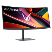 LG 34'' UltraGear™ 240 Hz WQHD gamingskjerm | DCI-P3 95 % (typ.), VESA DisplayHDR™ 400, 1 ms (GtG), USB-C (PD 15 W), visning fra høyre side med vinkeljustering, 34G630A-B, thumbnail 4