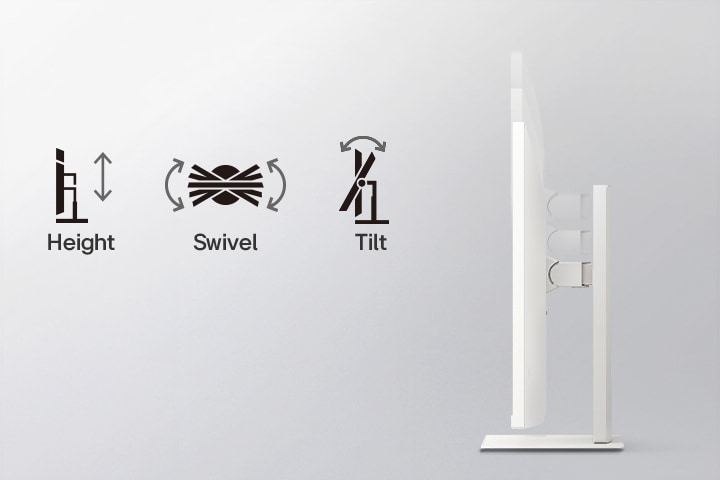 LG Smart Monitor i sidevisning	