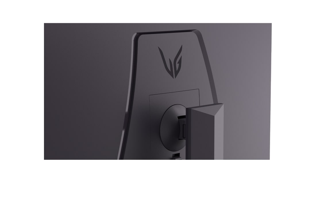 LG 27'' UltraGear™ QHD-spillmonitor med 200 Hz oppdateringsfrekvens │ sRGB 99 % (typ.), VESA DisplayHDR™ 400, 1 ms (GtG) og HDMI 2.0, visning bakfra, 27G610A-B, thumbnail 7