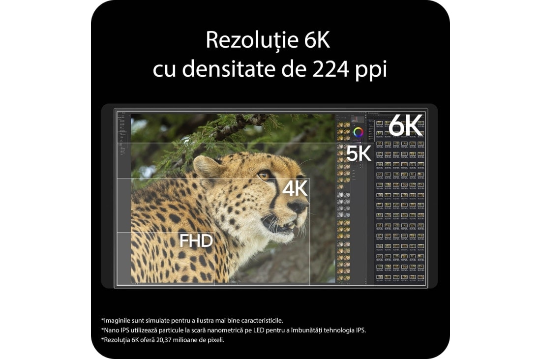 LG 32'' UltraFine™ evo Nano IPS Black 6K med Thunderbolt™ 5, Aanzicht van boven, 32U990A-S, thumbnail 12