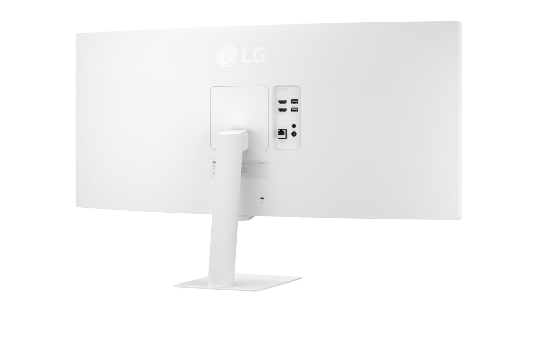 LG 34'' Smart Monitor WQHD buet skjerm for strømming med webOS, Visning bakfra fra høyre, 34U601SA-W, thumbnail 9