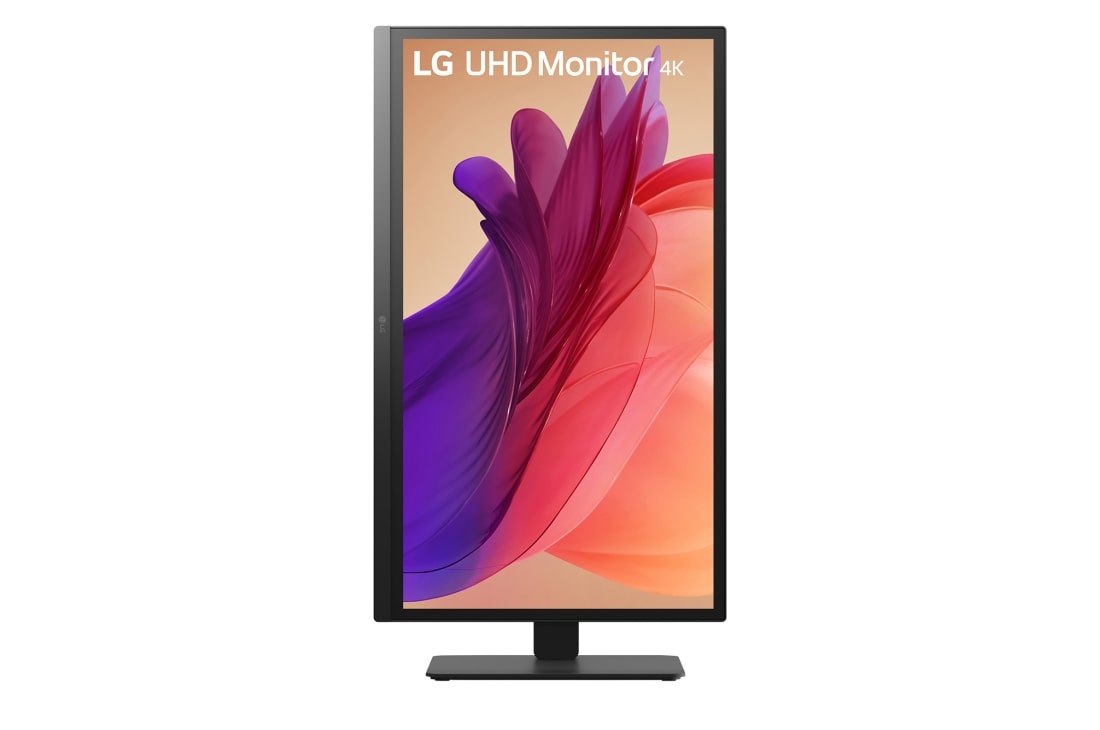 LG 27'' UHD 4K BA45U | 3840 x 2160 | HDR10 | IPS skjerm, visning forfra med rotasjon, 27BA45U-B, thumbnail 5