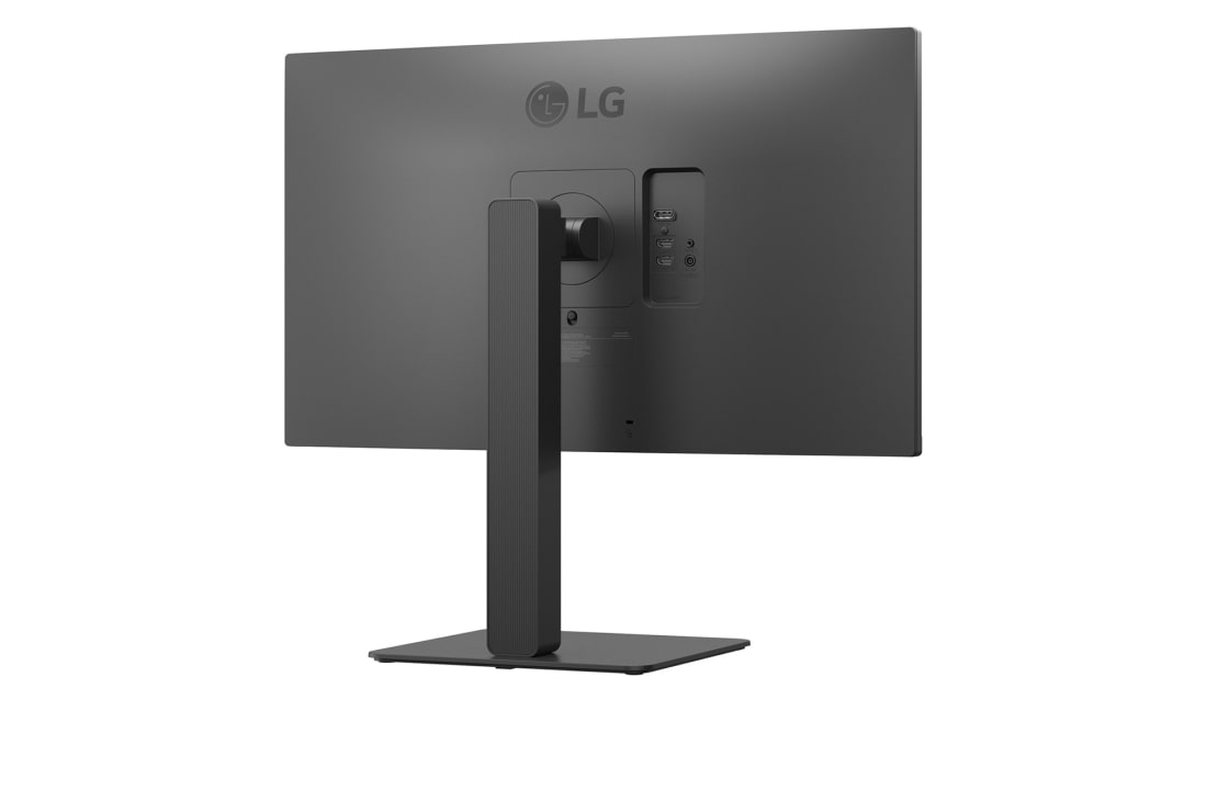 LG 27'' UHD 4K BA45U | 3840 x 2160 | HDR10 | IPS skjerm, visning i perspektiv bakfra, 27BA45U-B, thumbnail 12