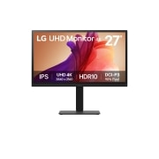 LG 27'' UHD 4K BA45U | 3840 x 2160 | HDR10 | IPS skjerm, visning forfra, 27BA45U-B, thumbnail 1