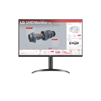 LG 32BR55UK-B, 31,5" UHD 4K HDR-skjerm med USB Type-C™, 65W strømforsyning (Power Delivery), innebygde høyttalere, HDR10, DCI-P3 90 % – fengslende fargedetaljer og strømlinjeformede kontroller for en 1