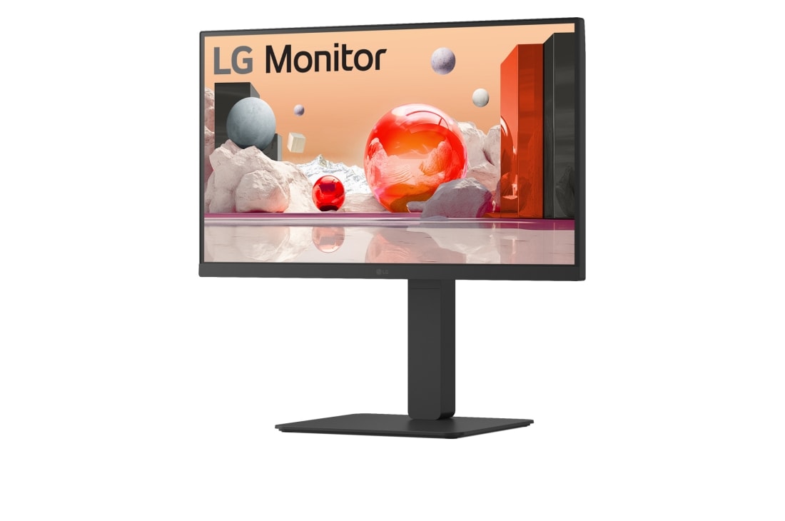 LG 24'' Full HD BA750 | 1920 x 1080 | 100Hz | IPS skjerm, LG 24BA750-T, 24" Full HD IPS-skjerm med innebygd strømforsyning og høyttalere, 100Hz oppdateringsfrekvens, LG Switch-app og flere porter for enkelt å koble til en rekke ulike enheter., 24BA750-T, thumbnail 3