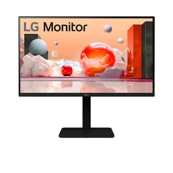 LG 27BA560-T, 27" Full HD IPS-skjerm, innebygd strømforsyning og høyttalere, 1920x1080-oppløsning, 100Hz – et renere og mer effektivt arbeidsmiljø takket være innebygd strømforsyning.1
