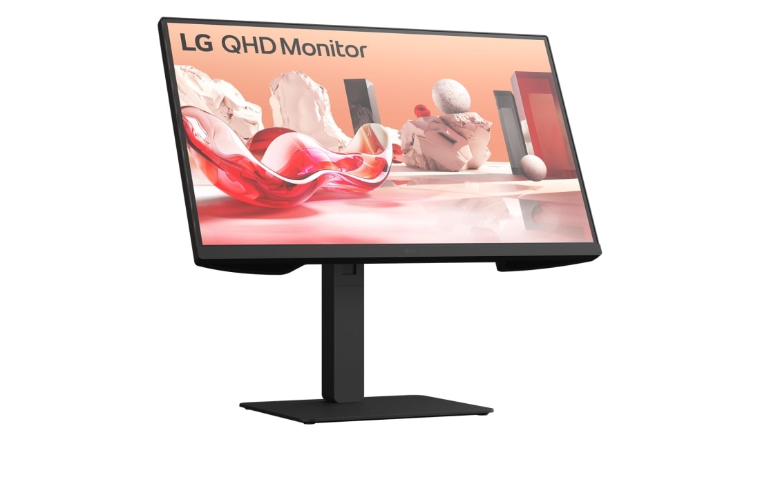 LG 27'' QHD BA75Q | 2560 x 1440 | 100Hz | IPS skjerm, LG 27BA75QB-T, 27" QHD IPS-skjerm, 2560x1440-oppløsning, HDR10, sRGB 99 %, 100Hz – smidig ytelse for alle dine favorittprogrammer for økt produktivitet., 27BA75QB-T, thumbnail 4