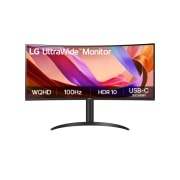 LG 34'' WQHD Curved (1800R) BQ65V | 3440 x 1440 | 100Hz | VA skjerm, LG UltraWide 34BQ65VA-B, 34" WQHD 100Hz kurvet (1800R) skjerm, sRGB 99 % med HDR 10, lesemodus (Reader Mode) og flimmerfri (Flicker Safe) – 21:9-skjerm med storslåtte bilder for effektiv multitasking., 34BQ65VA-B, thumbnail 1