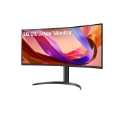LG 34'' WQHD Curved (1800R) BQ65V | 3440 x 1440 | 100Hz | VA skjerm, LG UltraWide 34BQ65VA-B, 34" WQHD 100Hz kurvet (1800R) skjerm, sRGB 99 % med HDR 10, lesemodus (Reader Mode) og flimmerfri (Flicker Safe) – 21:9-skjerm med storslåtte bilder for effektiv multitasking., 34BQ65VA-B, thumbnail 2