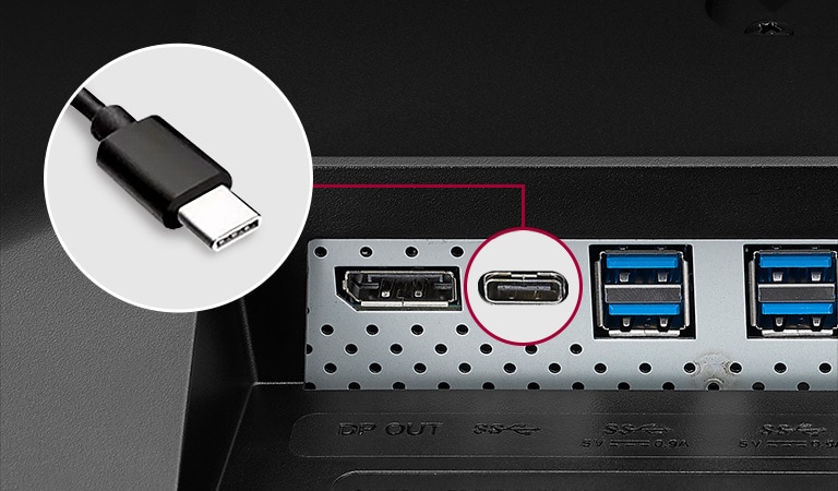 USB Type-C™ som muliggjør levering av høyoppløsningsbilder og rask dataoverføring.
