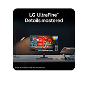 LG 27'' UltraFine™ UHD 4K U710B | 3840 x 2160 | HDR10 | IPS skjerm, LG Ultrafine 27U710B-B, 27" UHD 4K IPS-skjerm, DCI-P3 90 %, HDR10, virkelighetstro farger, skarpere detaljer og mer plass til alle oppgavene du må fokusere på., 27U710B-B, thumbnail 4