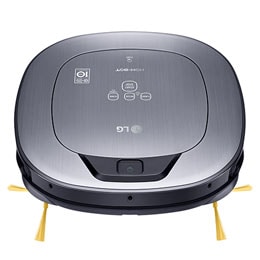 Ny robot støvsuger i sølv metallic farge med Smart Inverter Motor ™bedre  rengjøring i hjørner og mopp rengjøring2