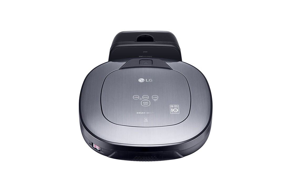 LG Ny robot støvsuger i sølv metallic farge med Smart Inverter Motor ™bedre  rengjøring i hjørner og mopp rengjøring, VR65710LVMP, thumbnail 4